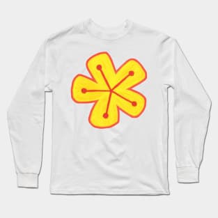 Bright Retro Flower Long Sleeve T-Shirt